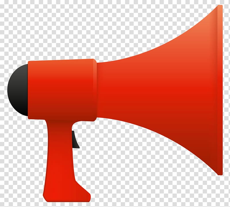 red and black megaphone , Loudspeaker, Loud Speaker transparent background PNG clipart