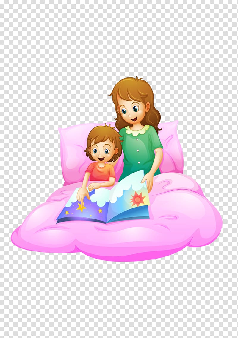 Bedtime story graphics Illustration, child transparent background PNG clipart