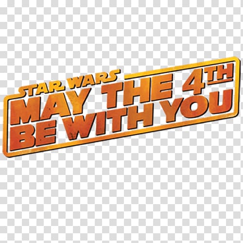 Star Wars Day May the Force be with you 4 May Logo, star wars transparent background PNG clipart