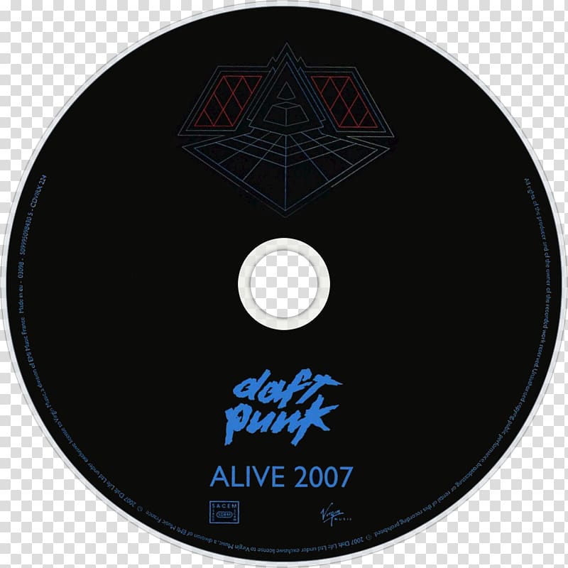 Daft Punk Alive 2007 Compact disc Album Fan art, daft punk transparent background PNG clipart