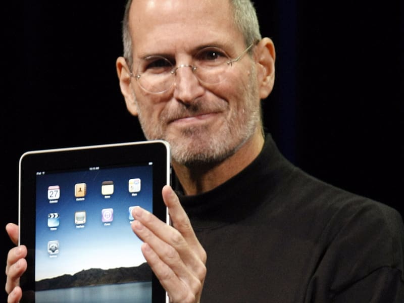 Steve Jobs iPad 3 iPad 2 Apple, steve jobs transparent background PNG clipart