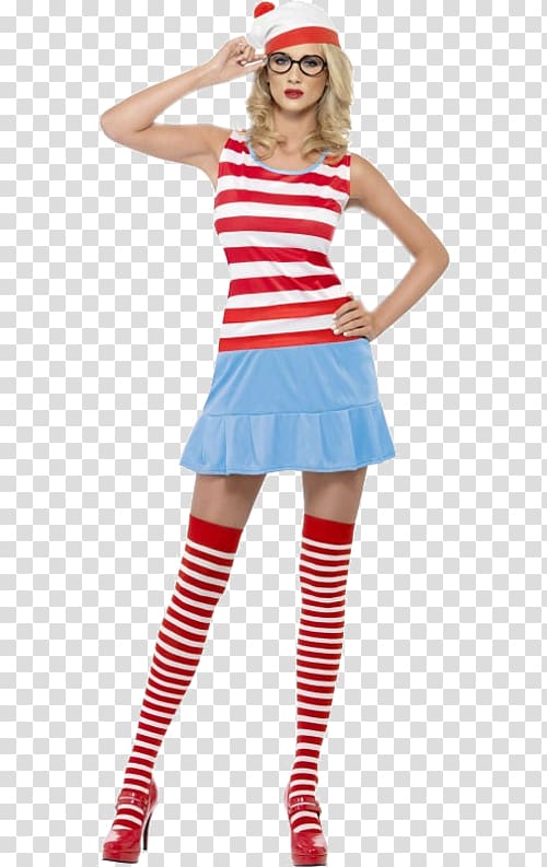 Where's Wally? T-shirt Costume party Dress, T-shirt transparent background PNG clipart