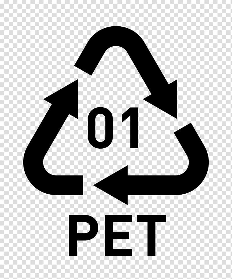 Recycling symbol Plastic Resin identification code Polyvinyl chloride Polyethylene terephthalate, pets sign transparent background PNG clipart