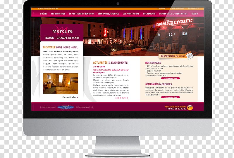 Display device Multimedia Display advertising, Mercure Tunbridge Wells Hotel transparent background PNG clipart