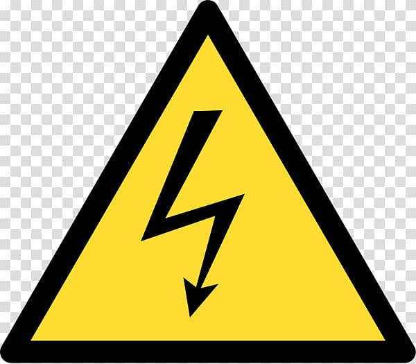 High voltage Electricity Warning sign, high voltage transparent background PNG clipart