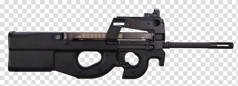 Trigger Firearm Airsoft Guns FN P90 FN Herstal, assault rifle transparent background PNG clipart