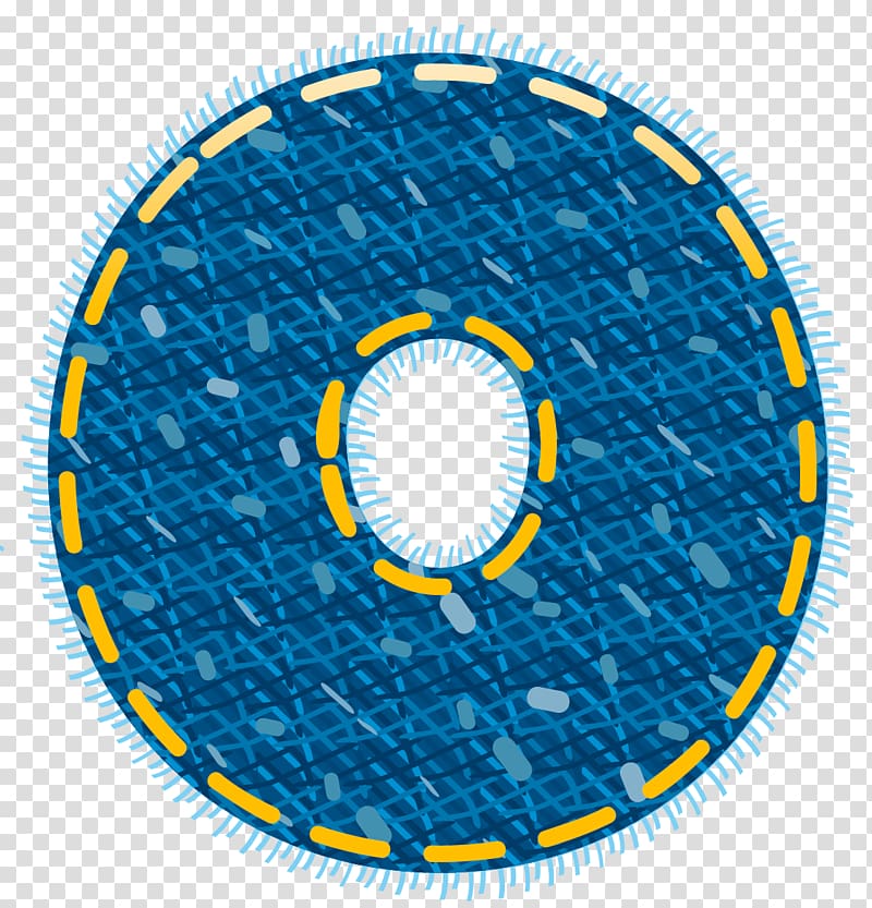 round blue art, file formats Lossless compression, Blue Jeans Number Zero transparent background PNG clipart