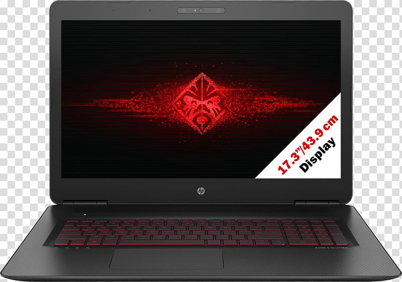 Laptop Hewlett-Packard Dell Intel Core i7 HP OMEN 17-w200 Series, Laptop transparent background PNG clipart