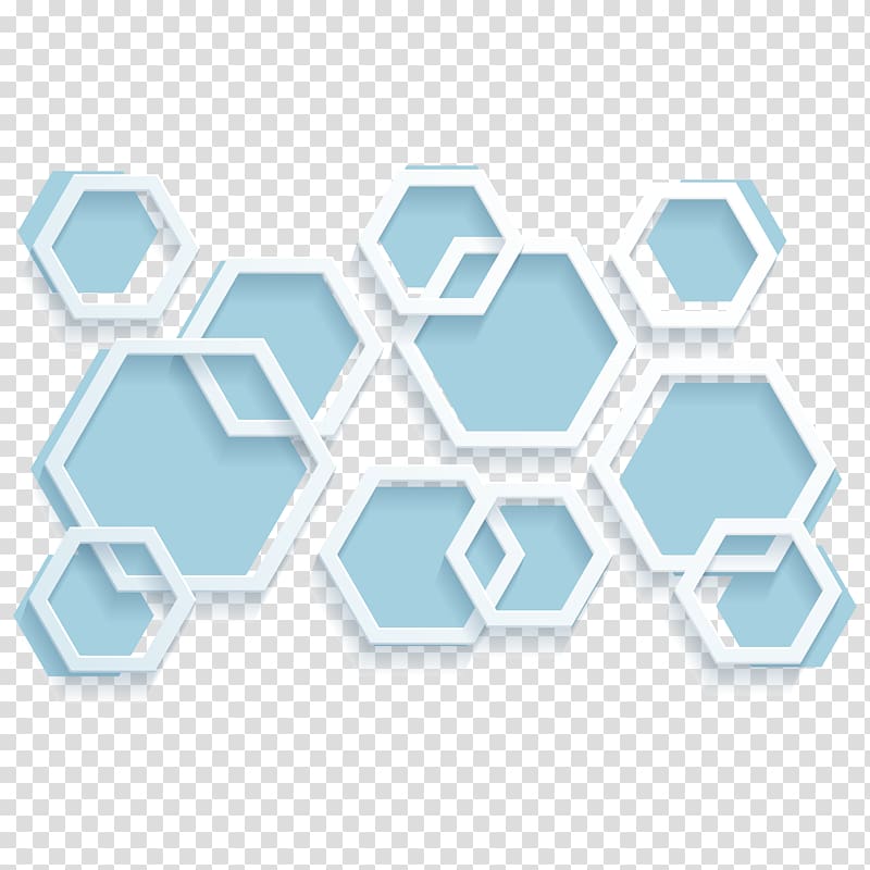 hexagonal shapes illustration, Hexagon Geometry Blue, hexagon transparent background PNG clipart