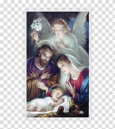 Nazareth Holy Family Nativity scene Nativity of Jesus Holy card, Holy Family transparent background PNG clipart