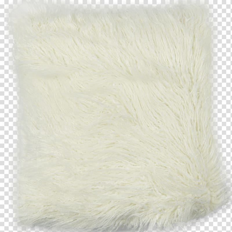 Fur Pillow Cushion Wool, White Cushion transparent background PNG clipart