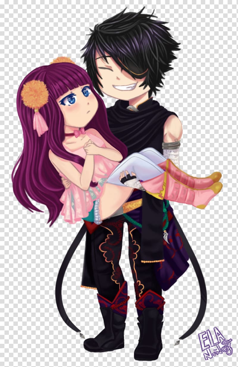 Chibi Mangaka Anime, couple amour transparent background PNG clipart Chibi Mangaka Anime, couple amour transparent background PNG clipart