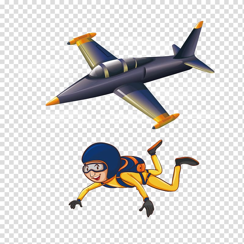 Airplane Jet aircraft Fighter aircraft , Flying in the air transparent background PNG clipart