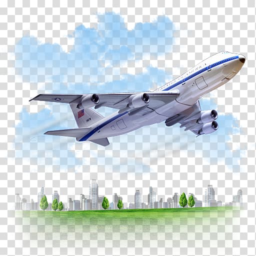 white plane transparent background PNG clipart