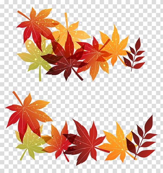 Maple leaf Autumn , Fall Decorations transparent background PNG clipart