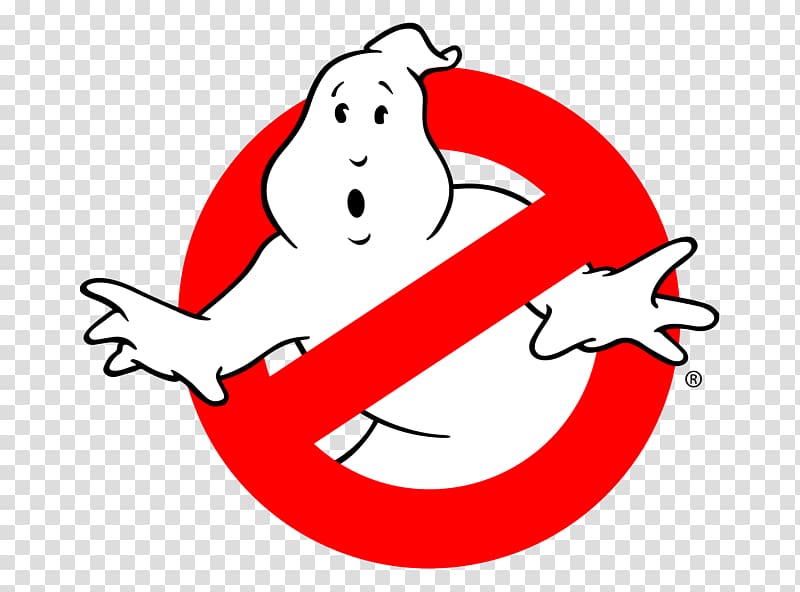 Logo Film Ghostbusters Graphic Designer, sign transparent background PNG clipart