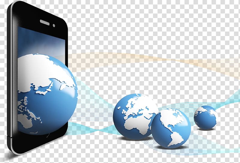 Smartphone Telephone China Mobile, Phone Blue Earth transparent background PNG clipart