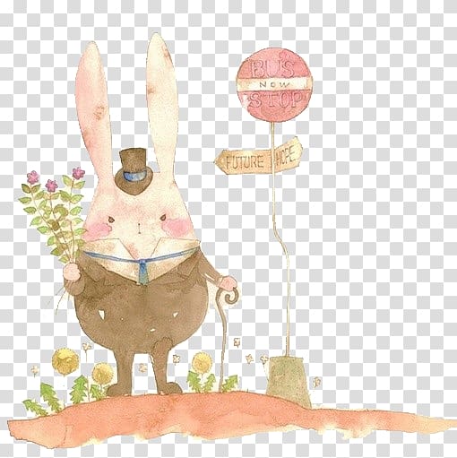 Array data structure Illustration, Cartoon cute little bunny transparent background PNG clipart