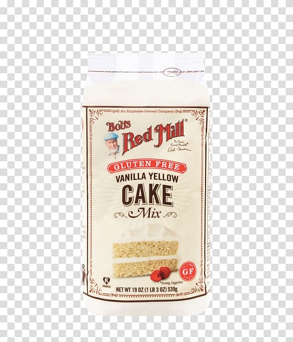 Bob\'s Red Mill Baking mix Yellow cake mix Gluten-free diet, cake transparent background PNG clipart