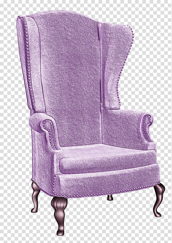 Chair Couch Stool, Purple simple sofa decoration pattern transparent background PNG clipart