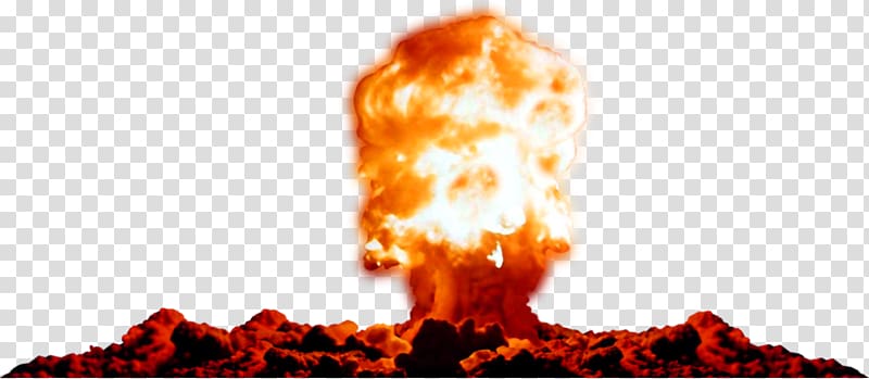 mushroom cloud, Nuclear explosion Nuclear weapon, Volcano eruption transparent background PNG clipart