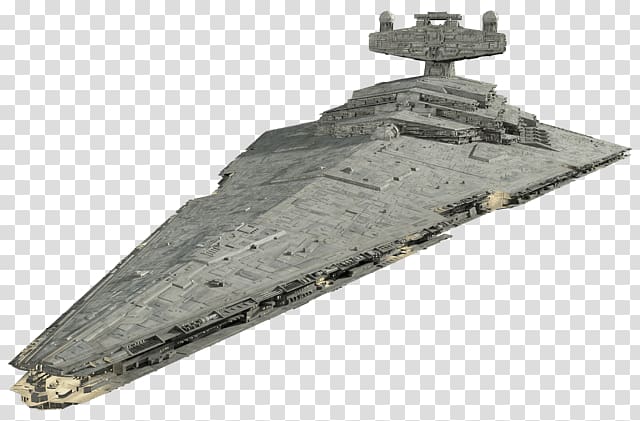 gray spaceship illustration, Star Destroyer Star Wars transparent background PNG clipart