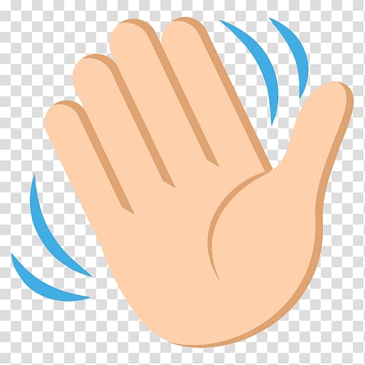 Hand-waving Wave Emoji , wave transparent background PNG clipart
