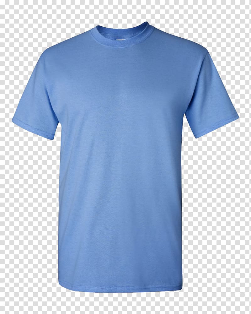 T-shirt Gildan Activewear Clothing Sleeve Blue, T-shirt transparent background PNG clipart