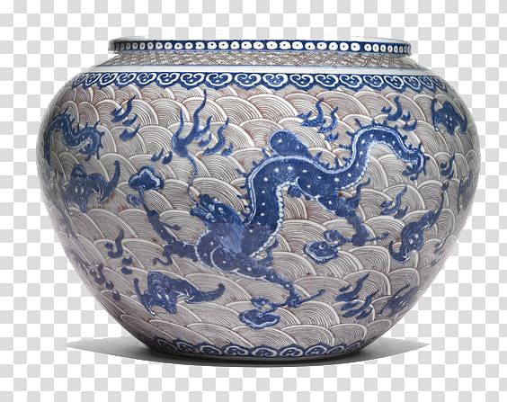 Chinese ceramics Blue and white pottery Porcelain, Blue and white bottle transparent background PNG clipart