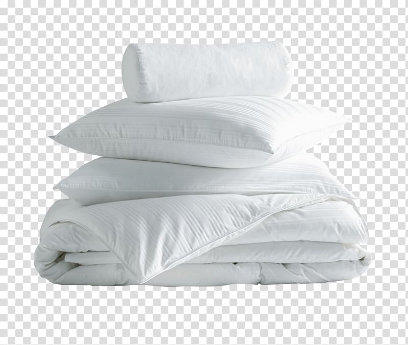 white bedding set, Pillow Bed Sheets Linens Duvet Bedding, tablecloth transparent background PNG clipart