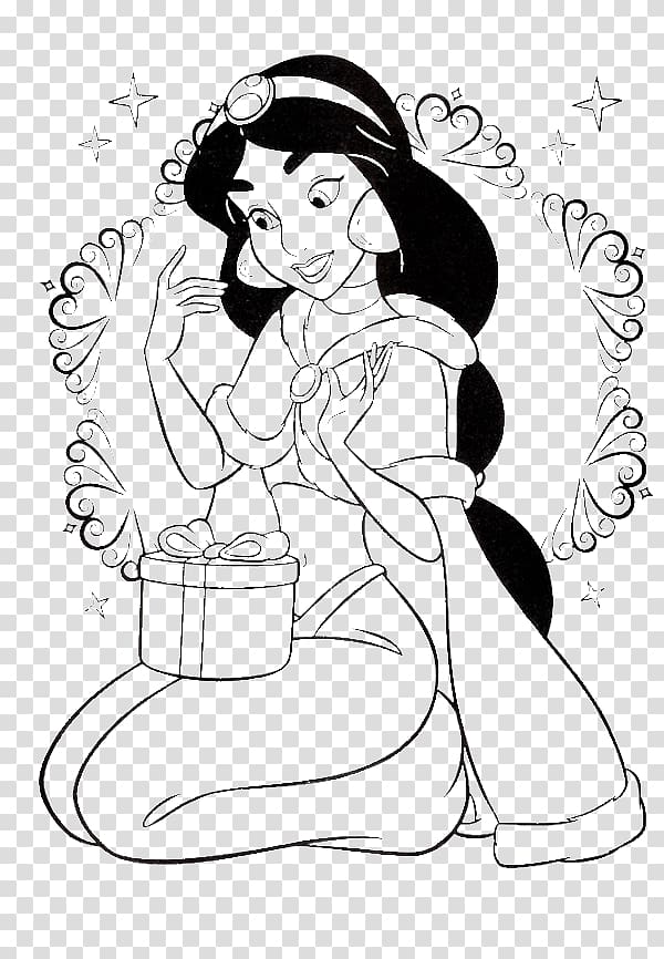 Princess Jasmine Line art Aladdin Genie Drawing princess jasmine white  face hand png  PNGWing