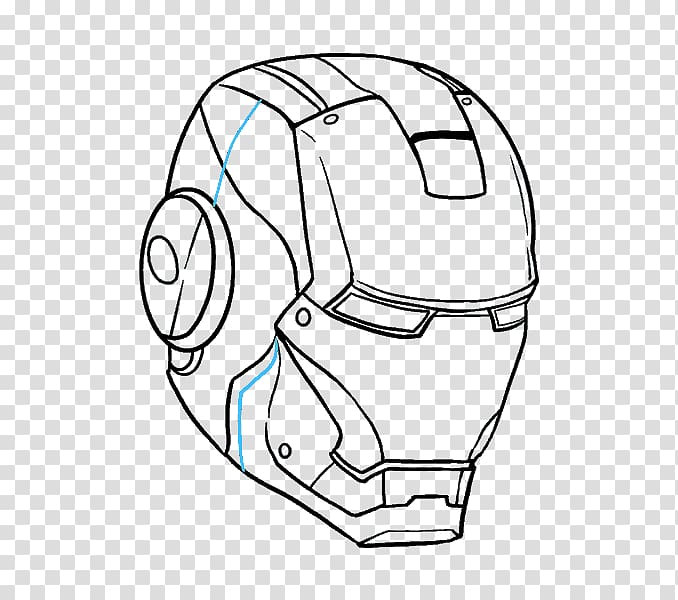 iron man helmet sketch