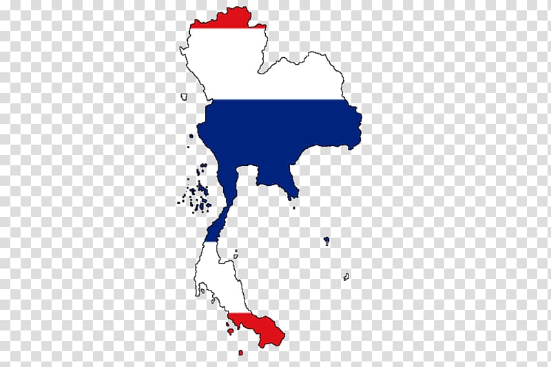 Flag of Thailand Map, map transparent background PNG clipart