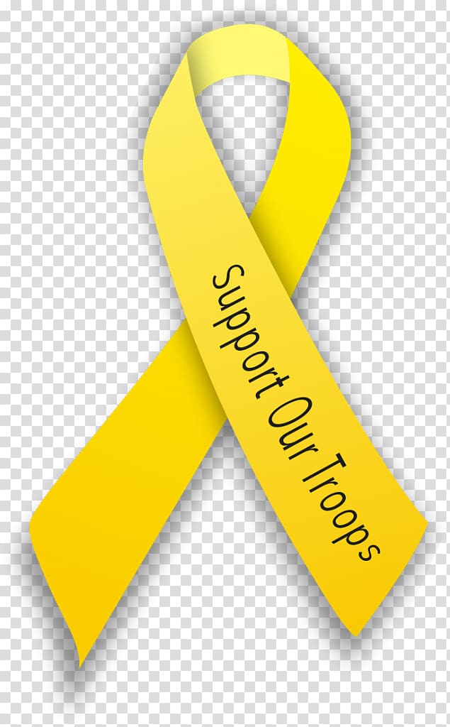Yellow ribbon Support our troops Industry Clothing Accessories, yellow ribbon transparent background PNG clipart