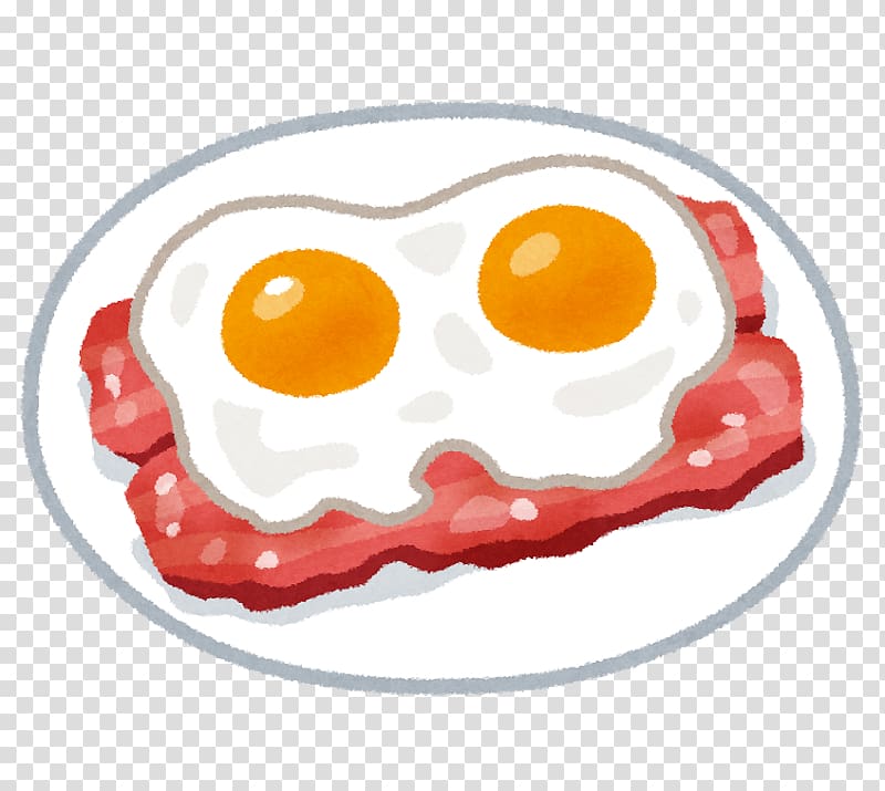 Fried egg bacon and eggs Frying, bacon transparent background PNG clipart