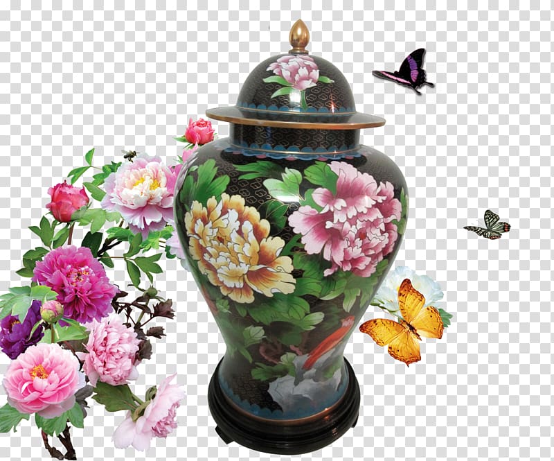 Flower bouquet Garden roses, Peony vase transparent background PNG clipart