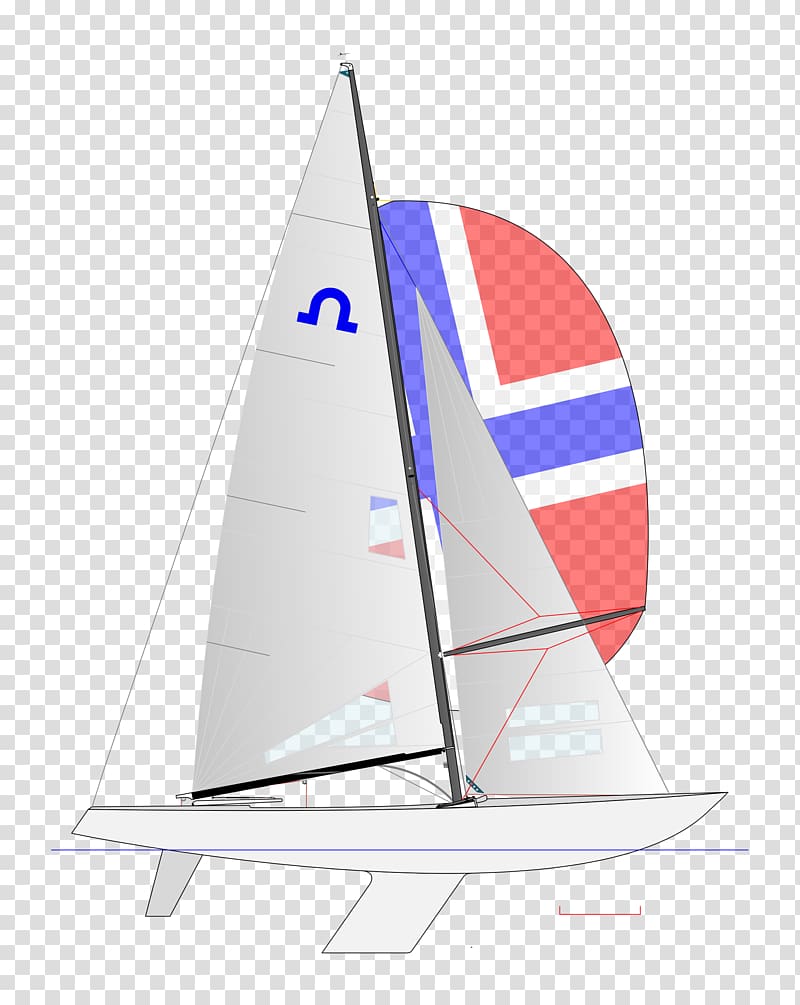 Keelboat Sailing Soling Dragon, line drawing transparent background PNG clipart