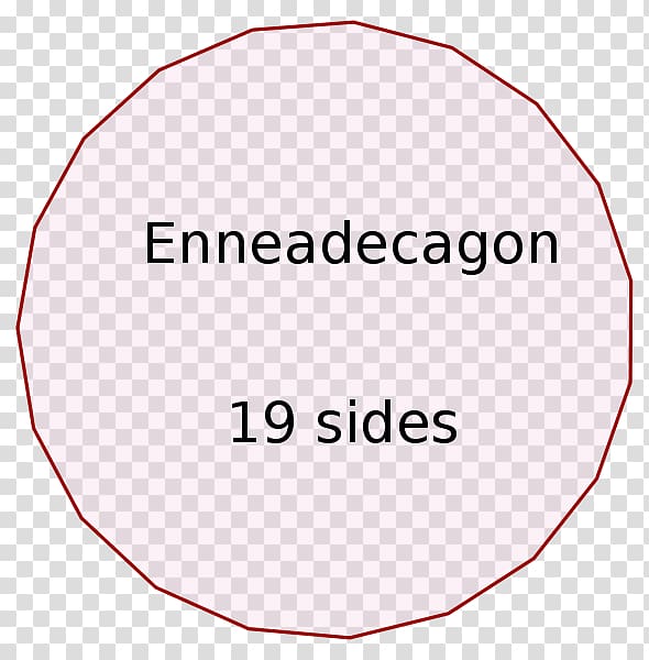 Enneadecagon Internal angle Regular polygon, Angle transparent background PNG clipart