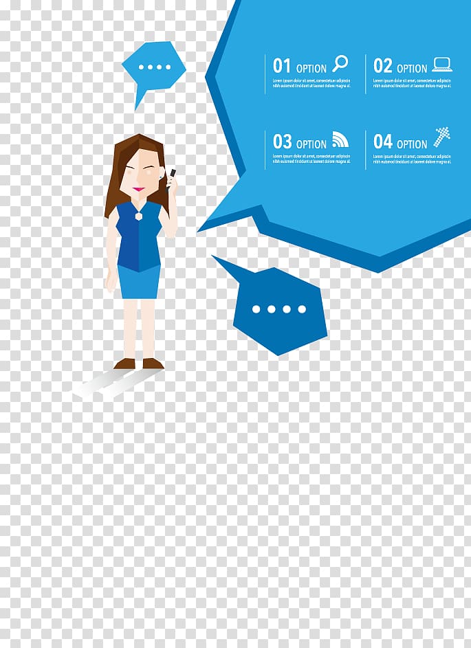Euclidean Adobe Illustrator Social networking service, Blue female data analyst transparent background PNG clipart