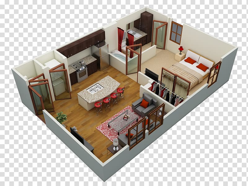 Poinciana Kissimmee Studio apartment House, apartment transparent background PNG clipart