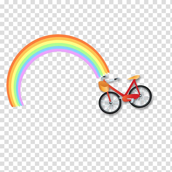 Rainbow Euclidean Bicycle, Rainbow Cycling transparent background PNG clipart