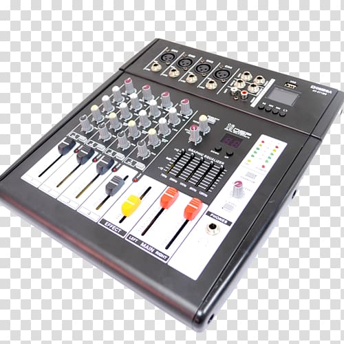 Audio Mixers Electronics Electronic Musical Instruments Sound Audio mixing, Mixing Console transparent background PNG clipart