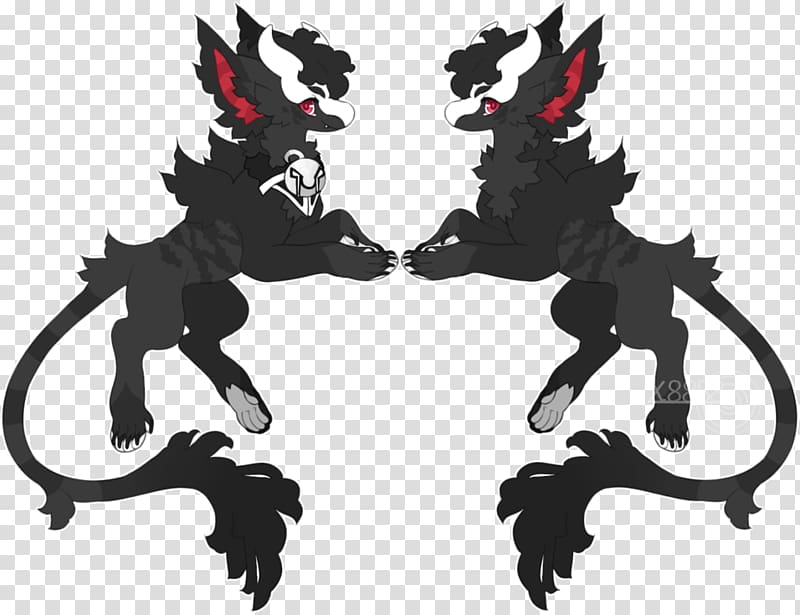 Demon Carnivora Silhouette, fright night transparent background PNG clipart