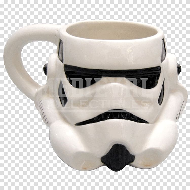 Stormtrooper Anakin Skywalker BB-8 Mug Ceramic, stormtrooper transparent background PNG clipart
