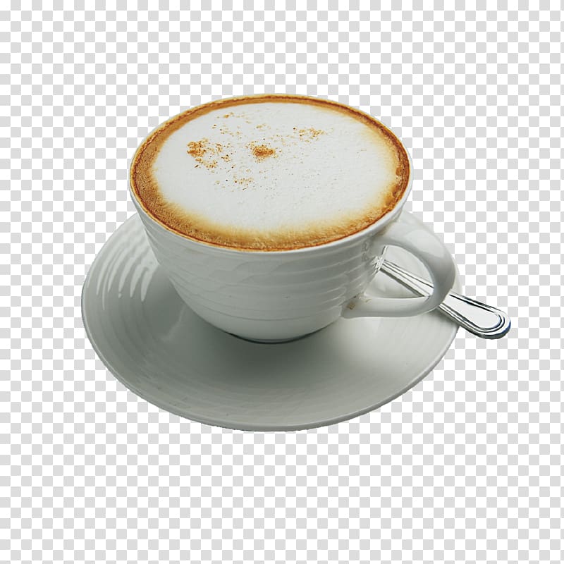 cup of latte, Cappuccino Cuban espresso Cup Drink, Cappuccino cup transparent background PNG clipart