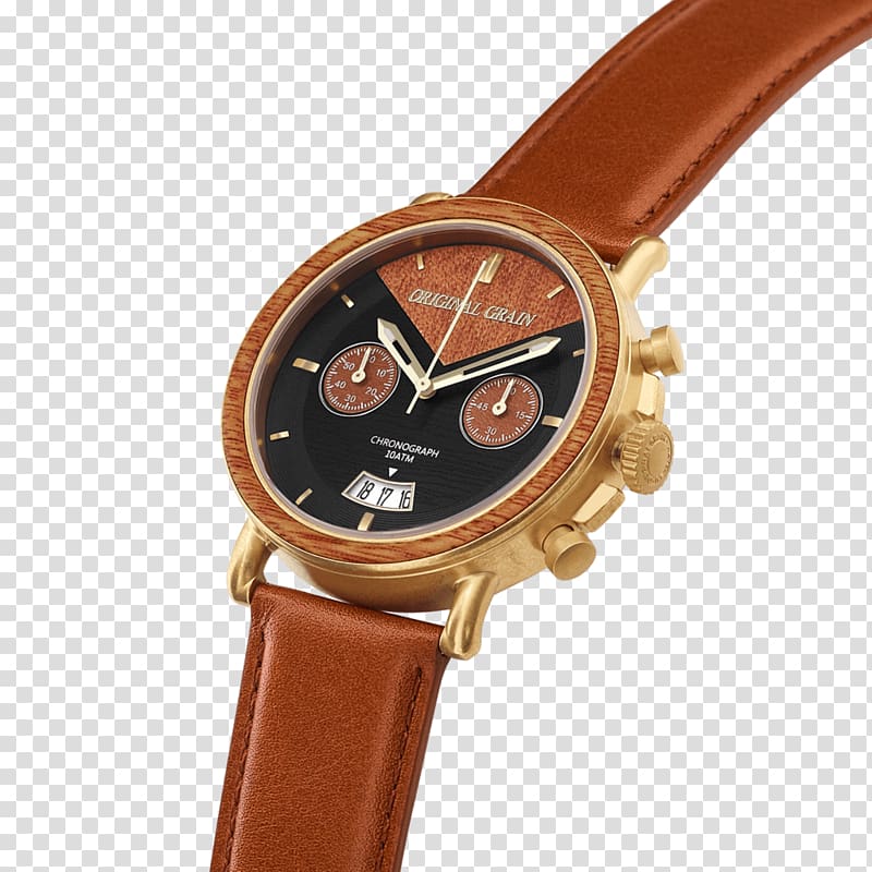 Original Grain Watches Alterra Chronograph Original Grain Watches The Barrel Clock, watch transparent background PNG clipart