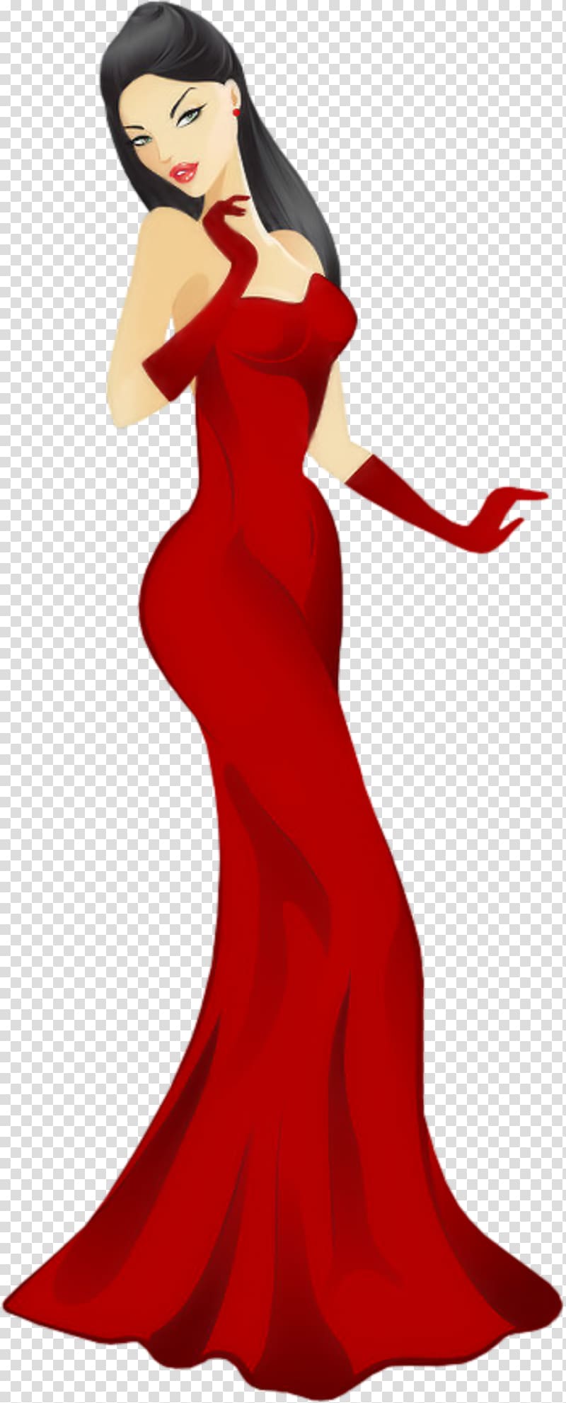 Sabah Betty Boop Cartoon, lady in gown transparent background PNG clipart