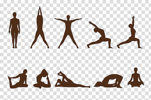 Silhouette Of Woman Doing Yoga Pose 22386336 PNG