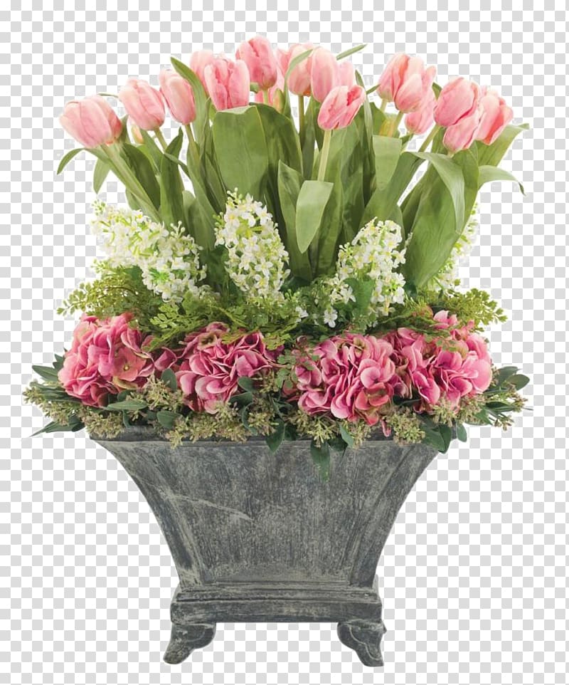 Floral design Table Flowers Pink Artificial flower Tulip, Decorative red tulips transparent background PNG clipart