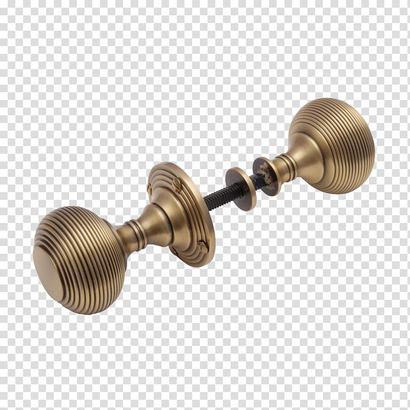 Brass Door handle Latch Mortise lock, Brass transparent background PNG clipart